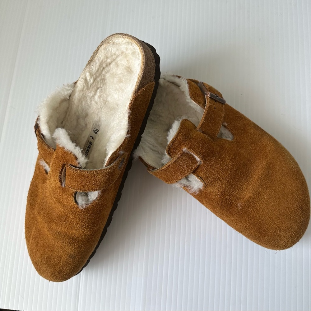 Birkenstock Boston Shearling Clogs Mink, 8-8.5 (39) - Picture 2 of 13